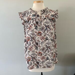 Ann Taylor LOFT ruffled sleeves Blouse